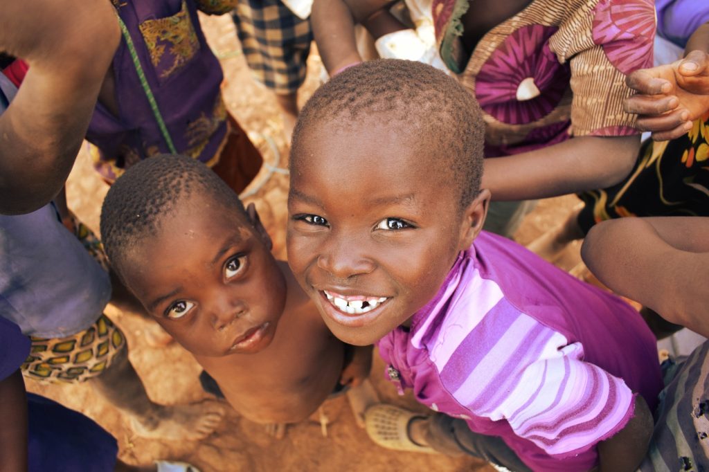 children smiling